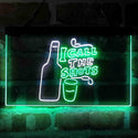 ADVPRO I Call The Shots Dual Color LED Neon Sign st6-i4073 - White & Green