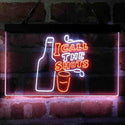 ADVPRO I Call The Shots Dual Color LED Neon Sign st6-i4073 - White & Orange