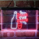 ADVPRO I Call The Shots Dual Color LED Neon Sign st6-i4073 - White & Red