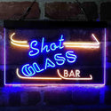 ADVPRO Shot Glass Bar Dual Color LED Neon Sign st6-i4075 - Blue & Yellow