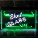 ADVPRO Shot Glass Bar Dual Color LED Neon Sign st6-i4075 - White & Green