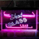 ADVPRO Shot Glass Bar Dual Color LED Neon Sign st6-i4075 - White & Purple