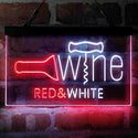 ADVPRO Red & White Wine Opener Display Dual Color LED Neon Sign st6-i4077 - White & Red