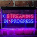 ADVPRO Streaming in Progress Display Dual Color LED Neon Sign st6-i4096 - Red & Blue