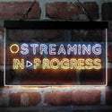 ADVPRO Streaming in Progress Display Dual Color LED Neon Sign st6-i4096 - White & Yellow