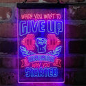 ADVPRO Remember Why You Started Fitness Gym Club Center  Dual Color LED Neon Sign st6-i4100 - Red & Blue