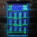 ADVPRO Shots Menu Bar Tender Display  Dual Color LED Neon Sign st6-i4101 - Green & Blue