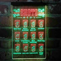 ADVPRO Shots Menu Bar Tender Display  Dual Color LED Neon Sign st6-i4101 - Green & Red