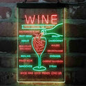 ADVPRO Wine List Red White Club Kitchen Decoration  Dual Color LED Neon Sign st6-i4106 - Green & Red