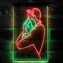 ADVPRO Romantic Couple Embracing Bedroom Display  Dual Color LED Neon Sign st6-i4108 - Green & Red