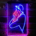 ADVPRO Romantic Couple Embracing Bedroom Display  Dual Color LED Neon Sign st6-i4108 - Red & Blue