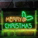 ADVPRO Merry Christmas Pine Cone Dual Color LED Neon Sign st6-i4109 - Green & Yellow