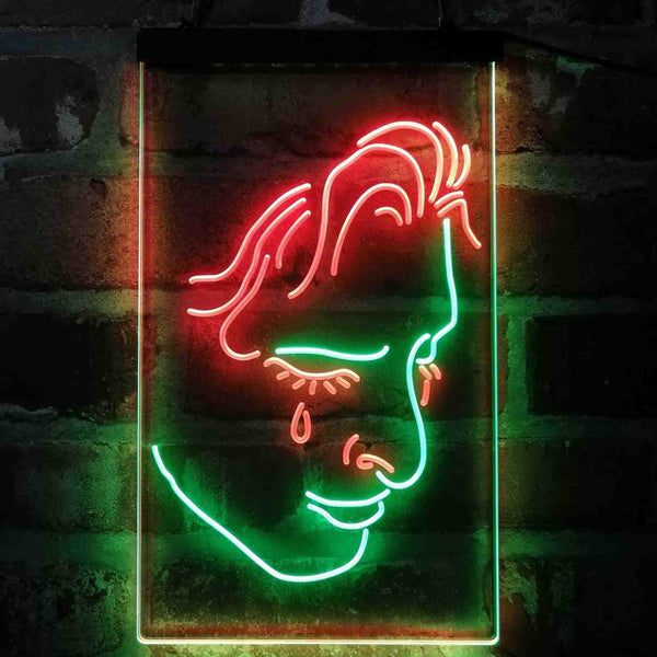 ADVPRO Woman Crying Room Display  Dual Color LED Neon Sign st6-i4111 - Green & Red