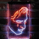 ADVPRO Woman Crying Room Display  Dual Color LED Neon Sign st6-i4111 - White & Orange