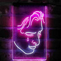 ADVPRO Woman Crying Room Display  Dual Color LED Neon Sign st6-i4111 - White & Purple