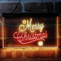 ADVPRO Merry Christmas Snowflakes Star Dual Color LED Neon Sign st6-i4112 - Red & Yellow