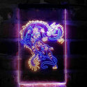 ADVPRO Tiger and Dragon Fight Man Cave Room Garage Decoration  Dual Color LED Neon Sign st6-i4114 - Blue & Yellow
