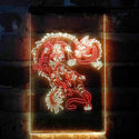 ADVPRO Tiger and Dragon Fight Man Cave Room Garage Decoration  Dual Color LED Neon Sign st6-i4114 - Red & Yellow