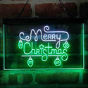 ADVPRO Merry Christmas Light Decoration Dual Color LED Neon Sign st6-i4115 - White & Green