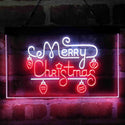 ADVPRO Merry Christmas Light Decoration Dual Color LED Neon Sign st6-i4115 - White & Red