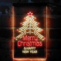 ADVPRO Merry Christmas & Happy New Year  Dual Color LED Neon Sign st6-i4119 - Red & Yellow