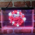 ADVPRO Merry Christmas Circle Ornament Dual Color LED Neon Sign st6-i4122 - White & Red