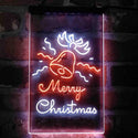 ADVPRO Merry Christmas Jingle Bells  Dual Color LED Neon Sign st6-i4124 - White & Orange