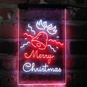 ADVPRO Merry Christmas Jingle Bells  Dual Color LED Neon Sign st6-i4124 - White & Red