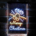 ADVPRO Merry Christmas Jingle Bells  Dual Color LED Neon Sign st6-i4124 - White & Yellow