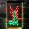 ADVPRO Silent Kiss Romantic Room Display  Dual Color LED Neon Sign st6-i4128 - Green & Red