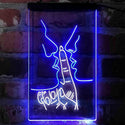 ADVPRO Silent Kiss Romantic Room Display  Dual Color LED Neon Sign st6-i4128 - White & Blue