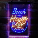 ADVPRO Beach House Display  Dual Color LED Neon Sign st6-i4143 - Blue & Yellow
