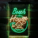 ADVPRO Beach House Display  Dual Color LED Neon Sign st6-i4143 - Green & Yellow