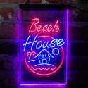 ADVPRO Beach House Display  Dual Color LED Neon Sign st6-i4143 - Red & Blue