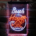 ADVPRO Beach House Display  Dual Color LED Neon Sign st6-i4143 - White & Orange