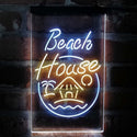 ADVPRO Beach House Display  Dual Color LED Neon Sign st6-i4143 - White & Yellow