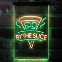 ADVPRO Pizza by The Slice Cafe  Dual Color LED Neon Sign st6-i4145 - Green & Yellow