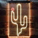 ADVPRO Cactus Western Cowboys Texas Bar  Dual Color LED Neon Sign st6-j0090 - Red & Yellow