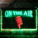 ADVPRO On The Air Microphone Studio DND Dual Color LED Neon Sign st6-j0103 - Green & Red