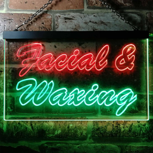 ADVPRO Facial & Waxing Beauty Salon Shop Dual Color LED Neon Sign st6-j0140 - Green & Red