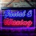 ADVPRO Facial & Waxing Beauty Salon Shop Dual Color LED Neon Sign st6-j0140 - Red & Blue