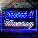 ADVPRO Facial & Waxing Beauty Salon Shop Dual Color LED Neon Sign st6-j0140 - White & Blue