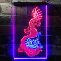 ADVPRO Chinese Dragon Tattoo Decoration  Dual Color LED Neon Sign st6-j0340 - Blue & Red