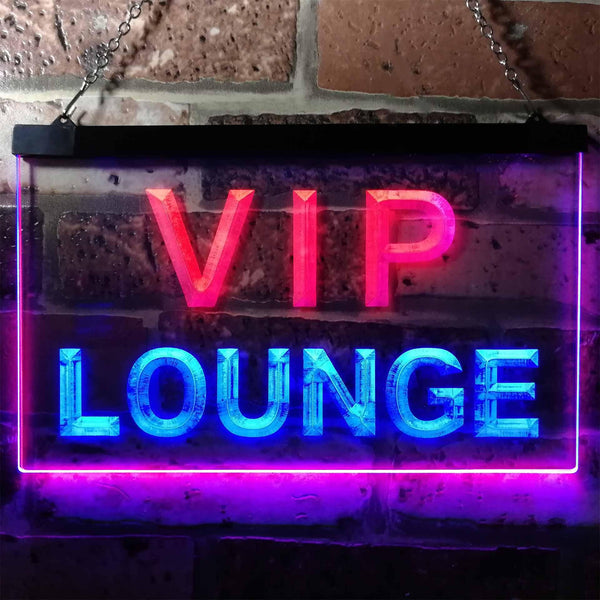 ADVPRO VIP Lounge Bar Beer Club Pub Man Cave Dual Color LED Neon Sign st6-j0691 - Blue & Red