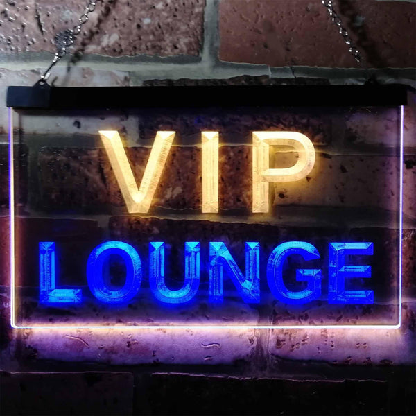 ADVPRO VIP Lounge Bar Beer Club Pub Man Cave Dual Color LED Neon Sign st6-j0691 - Blue & Yellow