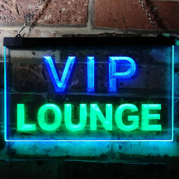 ADVPRO VIP Lounge Bar Beer Club Pub Man Cave Dual Color LED Neon Sign st6-j0691 - Green & Blue