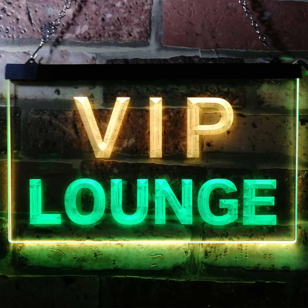 ADVPRO VIP Lounge Bar Beer Club Pub Man Cave Dual Color LED Neon Sign st6-j0691 - Green & Yellow