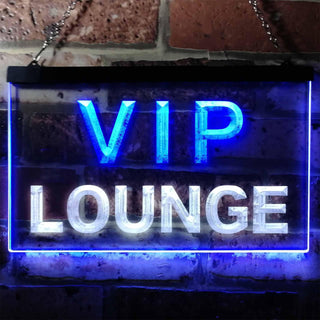ADVPRO VIP Lounge Bar Beer Club Pub Man Cave Dual Color LED Neon Sign st6-j0691 - White & Blue