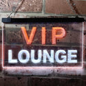 ADVPRO VIP Lounge Bar Beer Club Pub Man Cave Dual Color LED Neon Sign st6-j0691 - White & Orange