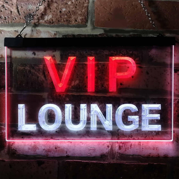 ADVPRO VIP Lounge Bar Beer Club Pub Man Cave Dual Color LED Neon Sign st6-j0691 - White & Red